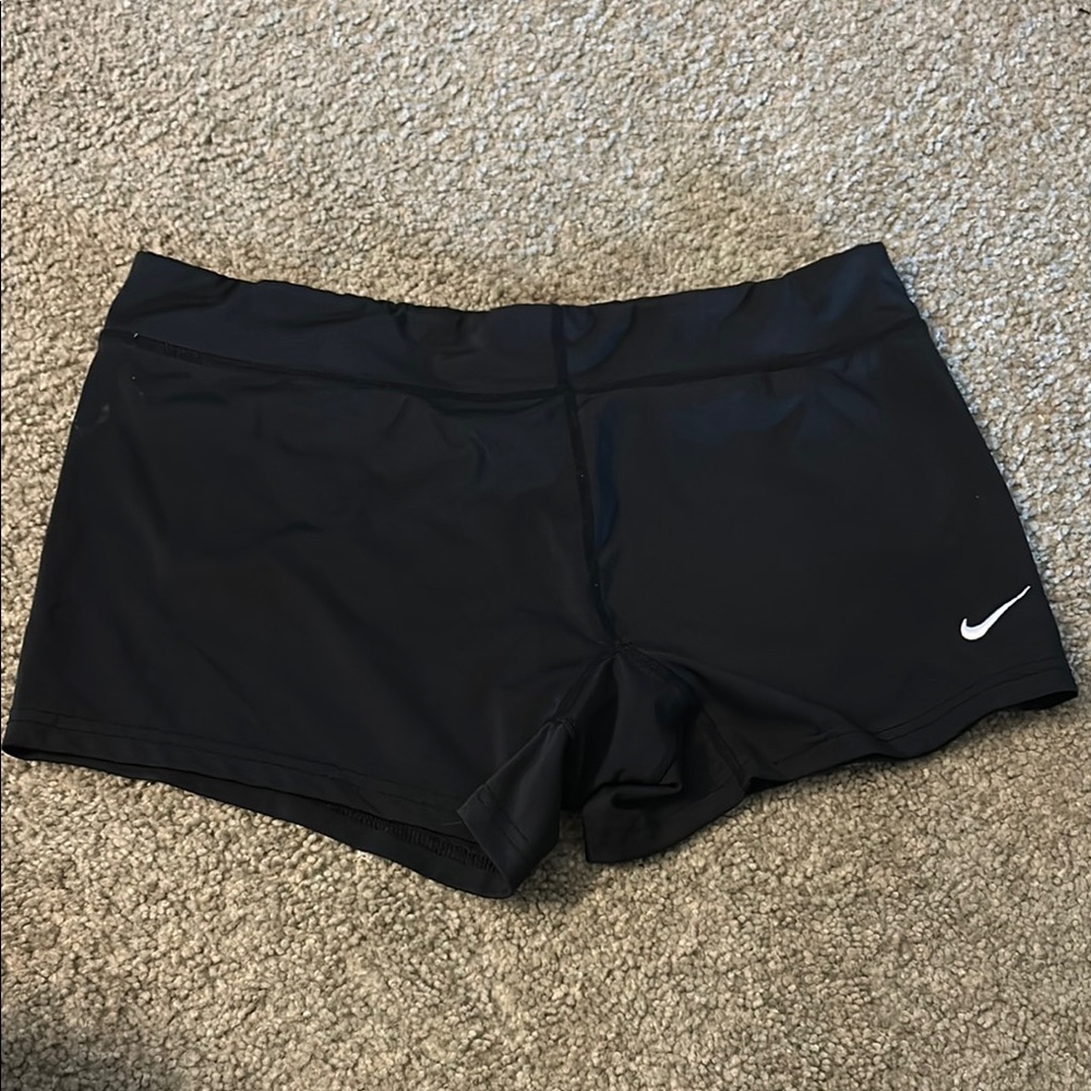 Nike Black Swim Shorts Stretchy Minimalist Design